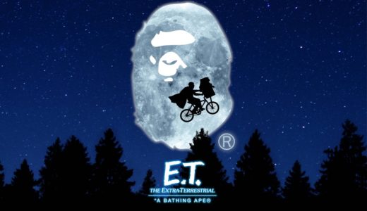 BAPE®︎ × E.T. によるコラボコレクションが国内9月3日に発売