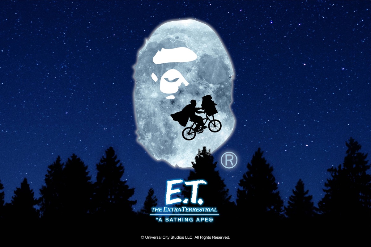 BAPE®︎ × E.T. によるコラボコレクションが国内9月3日に発売 | UP TO DATE