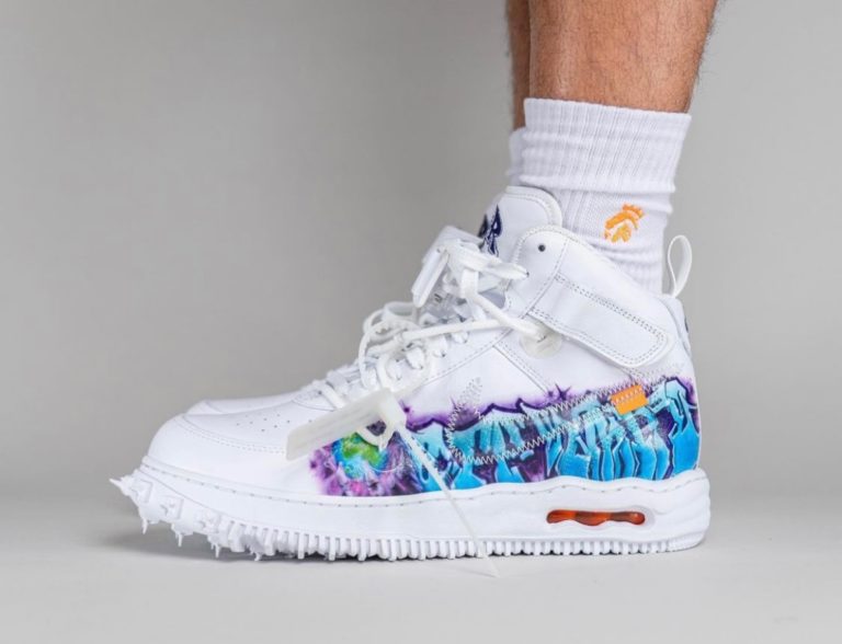 nike off white af1 black