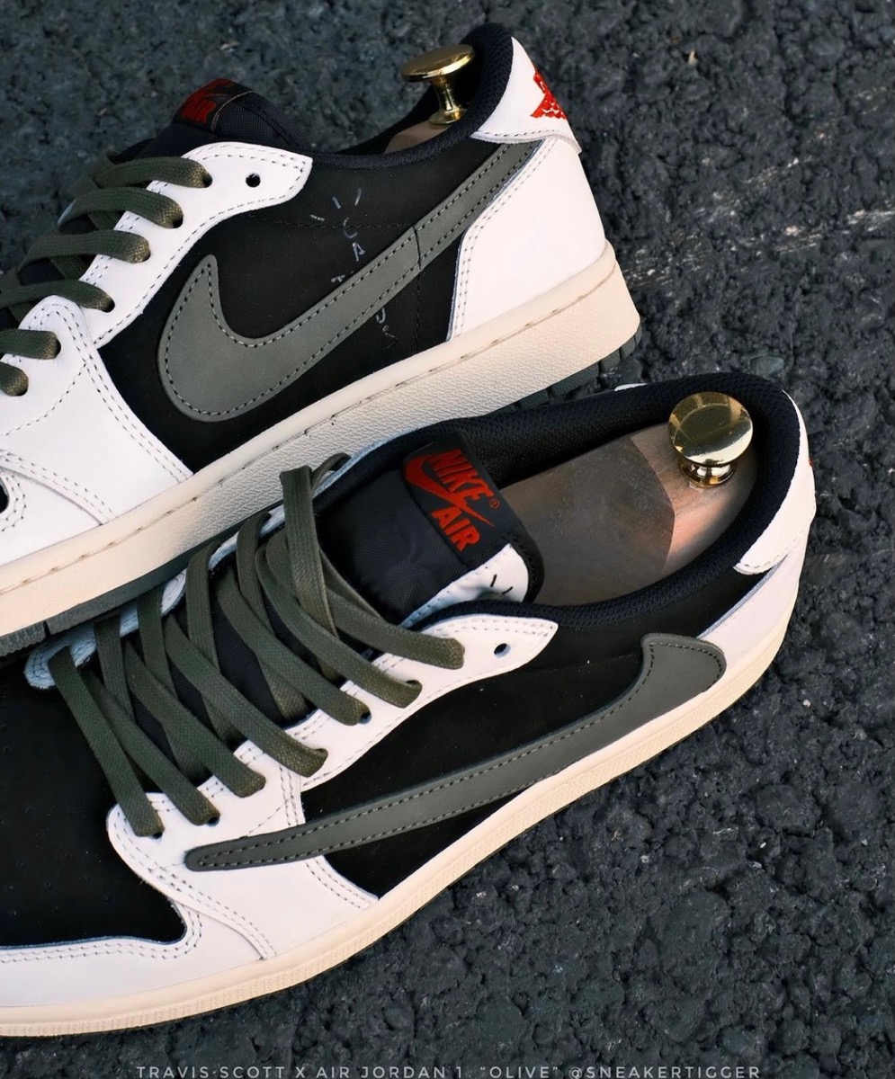 Travis Scott × Nike Wmns Air Jordan 1 Low OG SP “Medium Olive”の ...