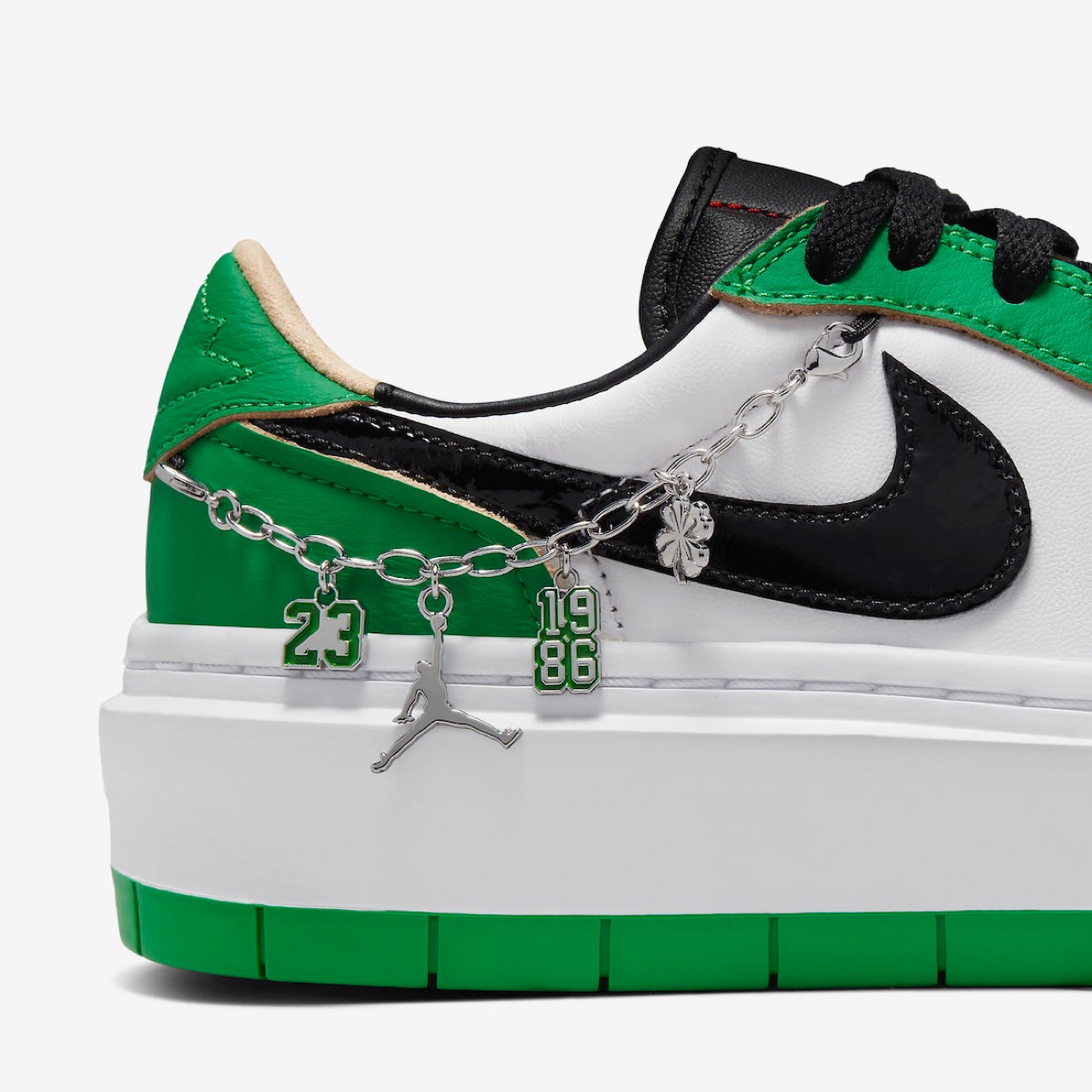 見事な靴Nike Wmns Air Jordan 1 Elevate Low SE “Lucky Green”が国内12月8日に