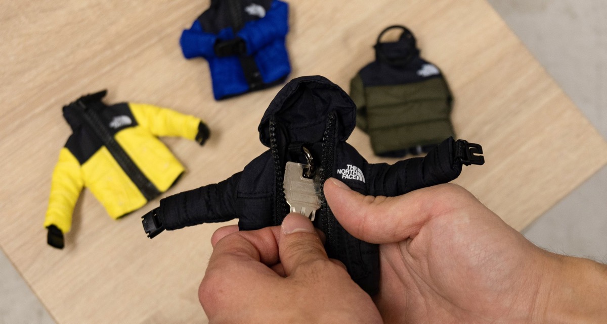 THE NORTH FACE ヌプシジャケットのキーホルダー『MINI NUPTSE JACKET