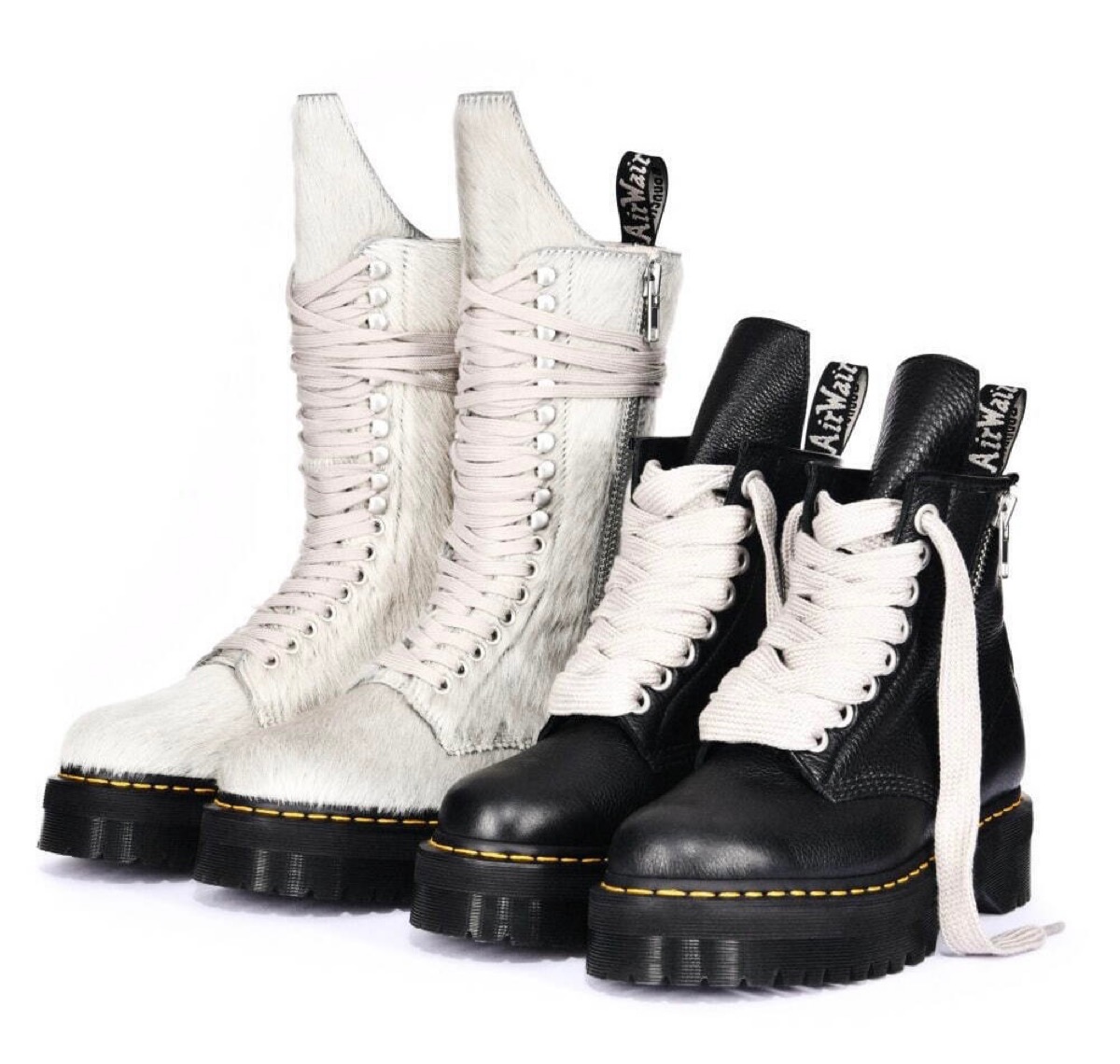 DR.MARTENS RICK OWENS 1918 18 ホール ブーツ 8