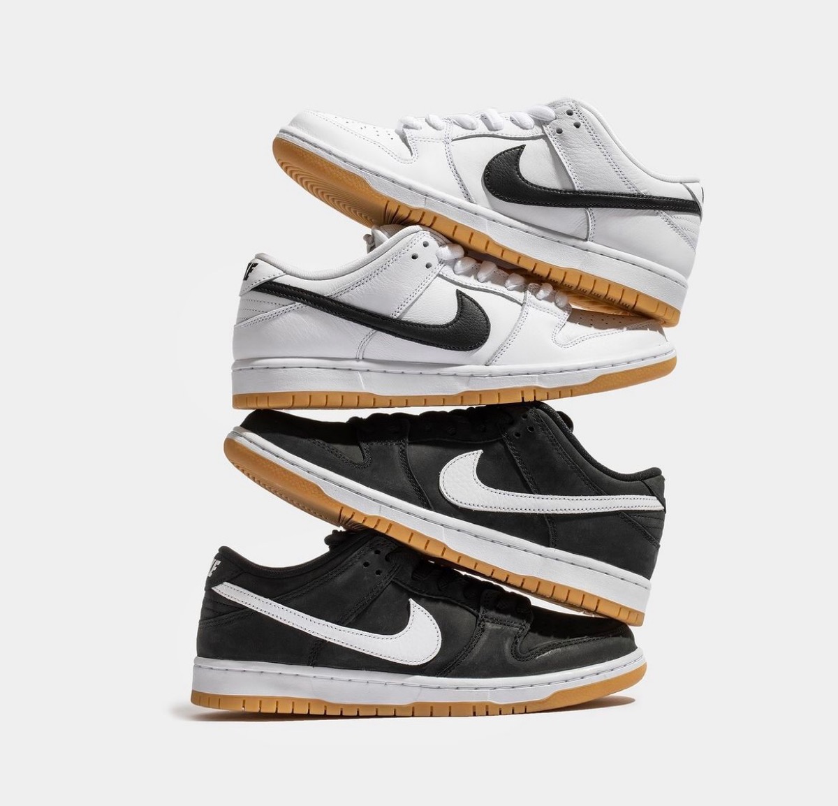 Nike SB Dunk Low Pro “Gum Pack” White & Blackが国内5月12日に再販