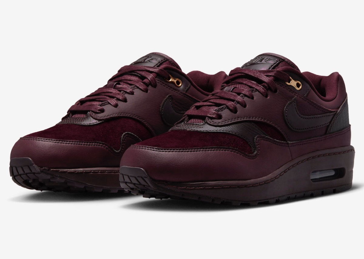 Air max 2024 1 essential burgundy