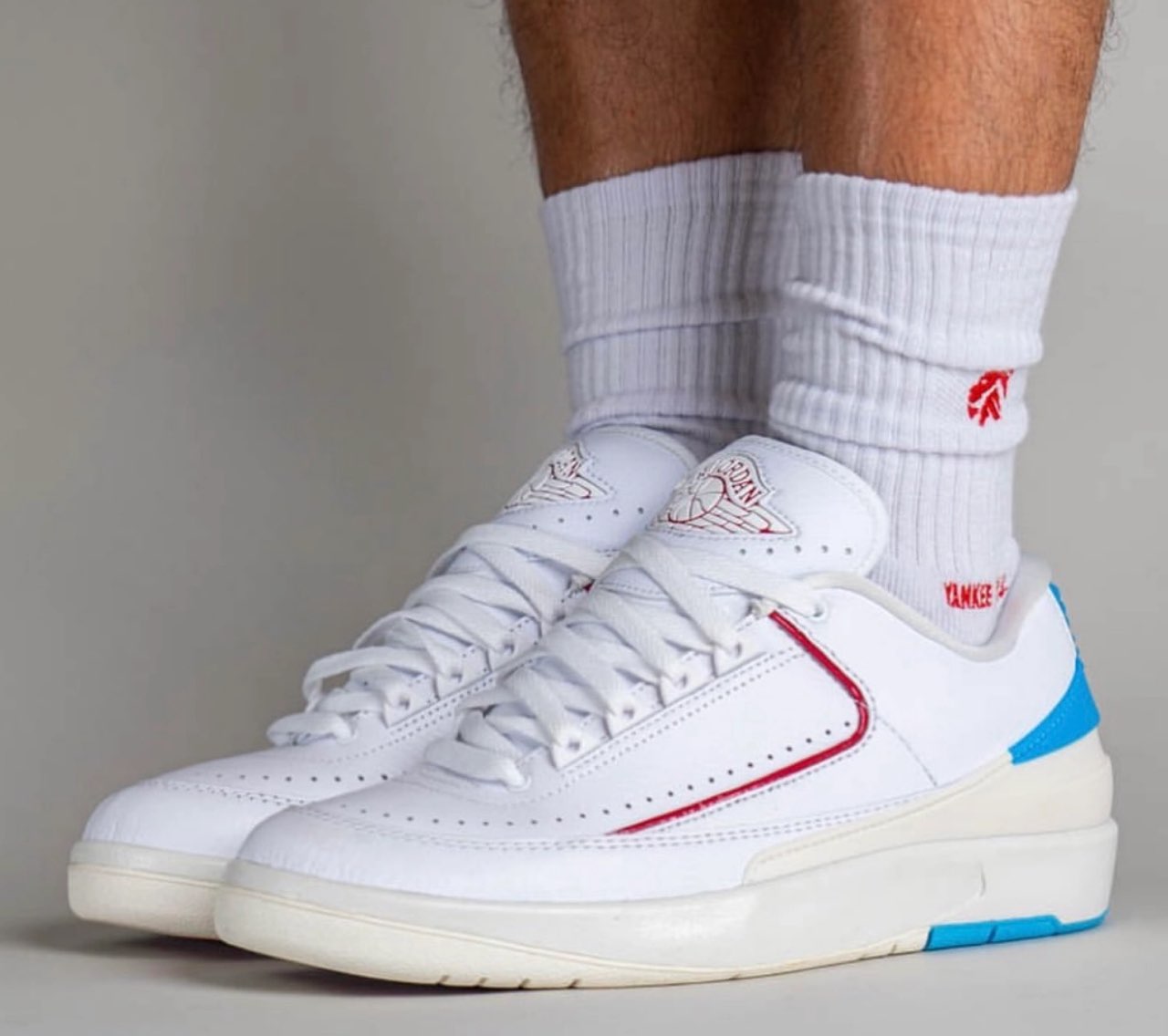 NIKE◇AIR JORDAN 2 LOW_エアジョーダン 2 ロー 28.5cm WHT レザー