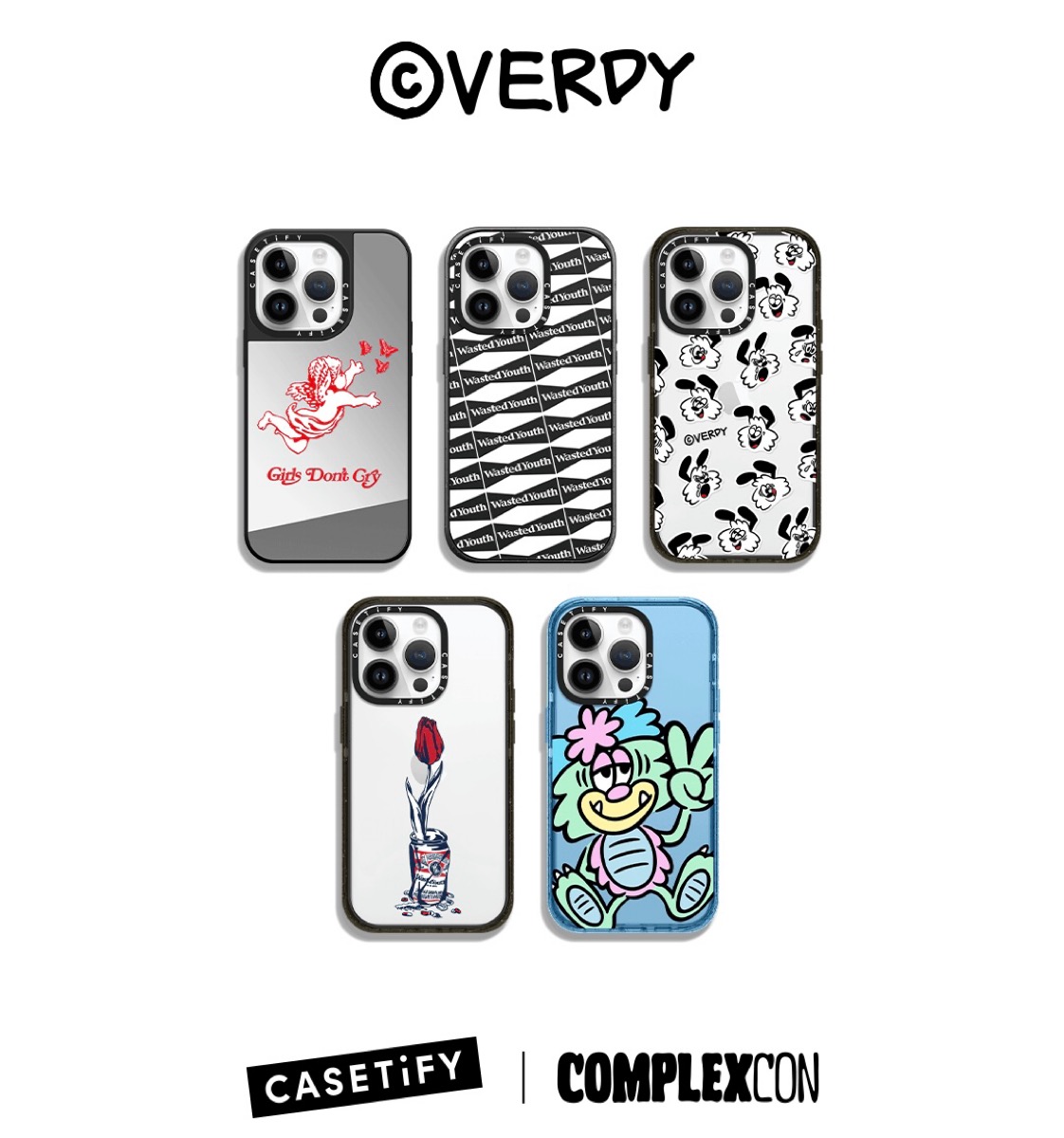 VERDY Girls Don't Cry & Wasted Youth × CASETiFY コラボコレクション 
