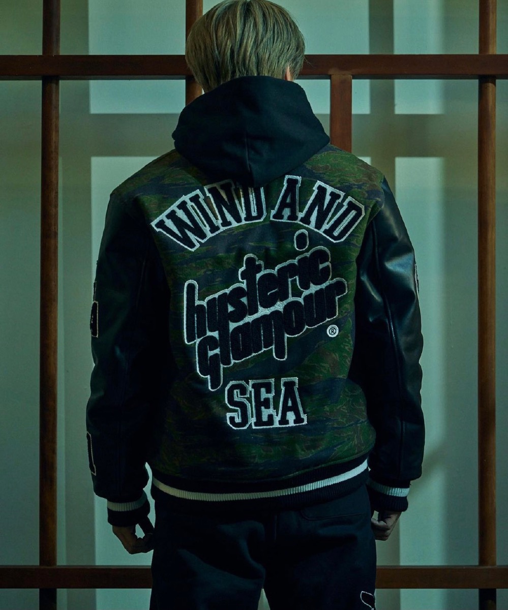 HYSTERIC GLAMOUR x WIND AND SEA スタジャン-