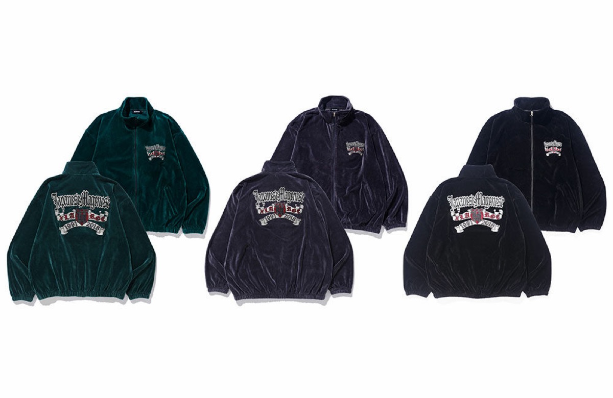 ジャパニーズマゲニーズ XLARGE コラボ ベロア ジャケット即売り切れの