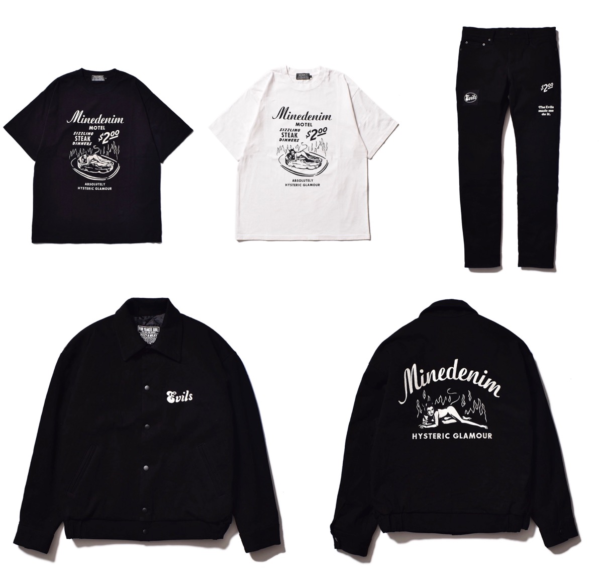 HYSTERIC GLAMOUR × MINEDENIM 約6年ぶりのコラボコレクションが国内12 