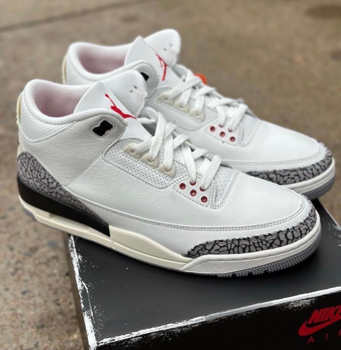 NIKE◇AIR JORDAN 3 RETRO_エアジョーダン 3 レトロ 27.5cm WHT