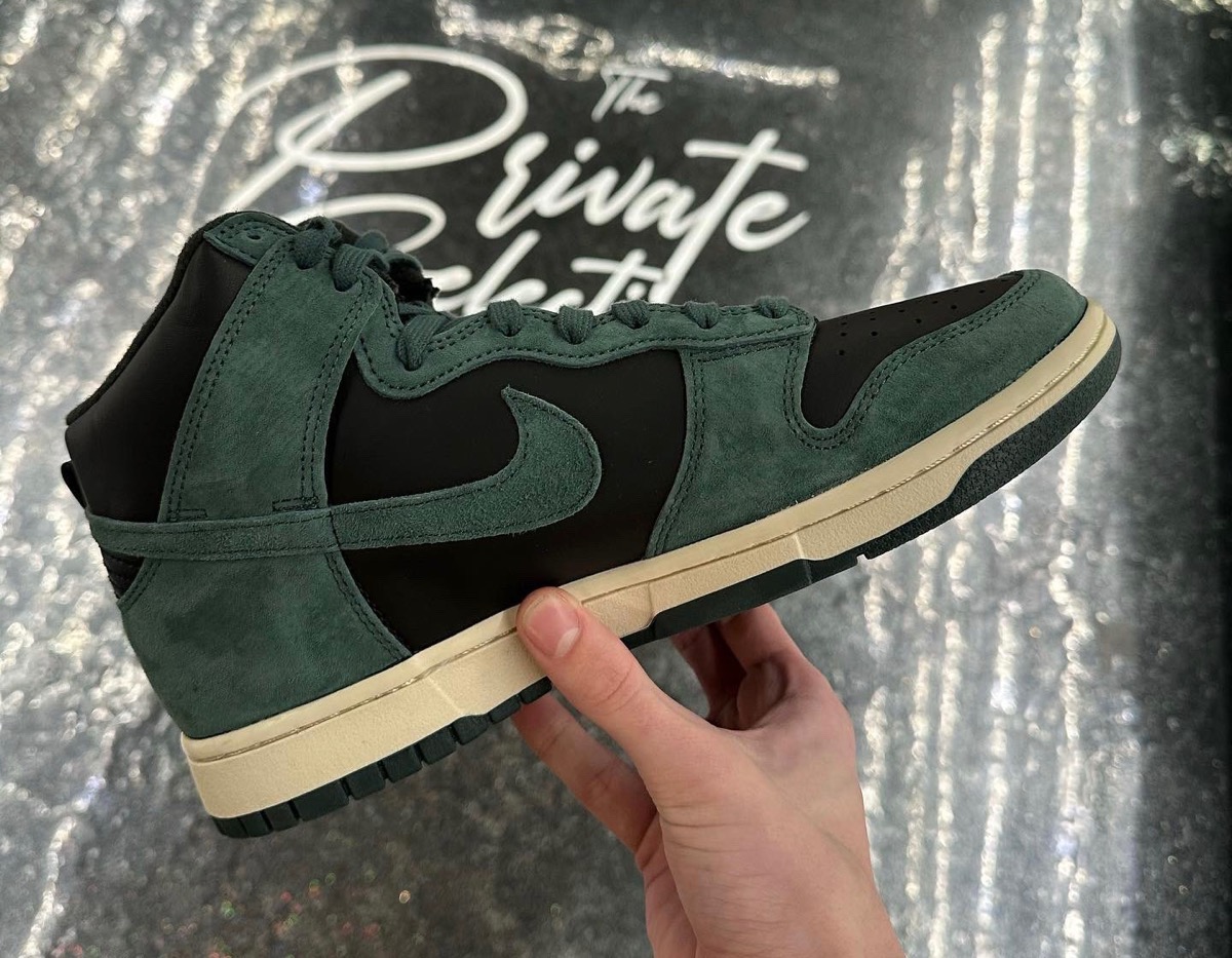 スニーカーDunk High Retro PRM Black and Deep Green - スニーカー