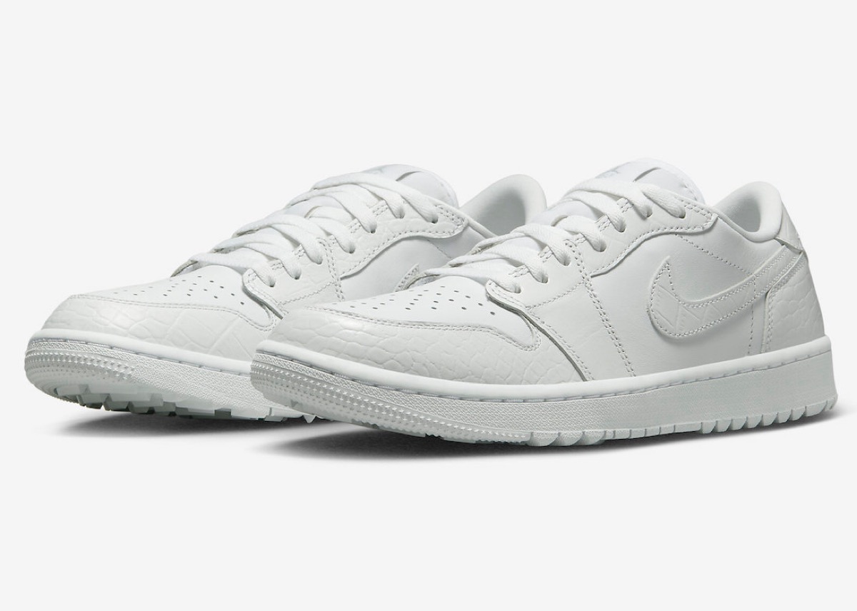 Nike Air Jordan 1 Low Golf White クロコダイル