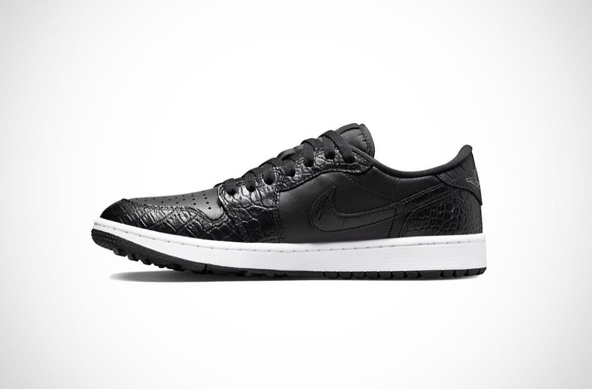 Nike Air Jordan 1 Low Golf “Black Crocodile Skin”が国内2月9日に 