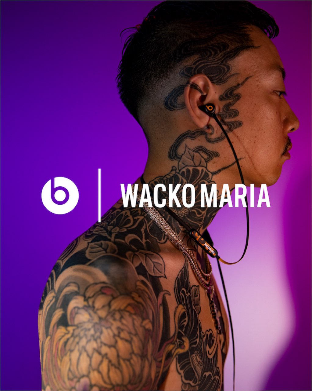 Beats by Dr. Dre × WACKO MARIA コラボイヤホン『Flex』が国内12月3日 