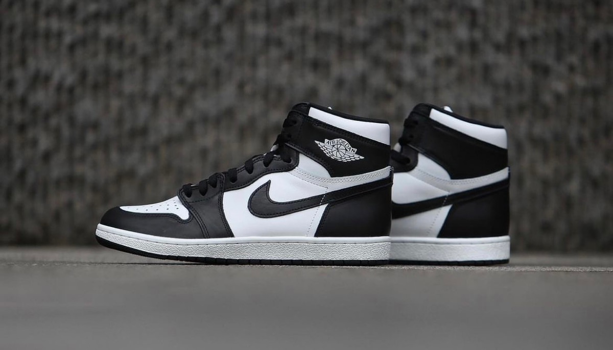 NIKE ナイキ AIR JORDAN 1 HI 85 Black/White エアジョーダン1 ハイカットスニーカー BQ4422-001 US9.5/27.5cm ブラック/ホワイト