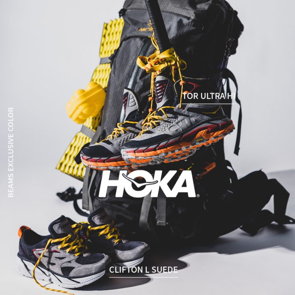 HOKA ONE ONE 『TOR ULTRA』&『CLIFTON L SUEDE』のBEAMS限定モデルが