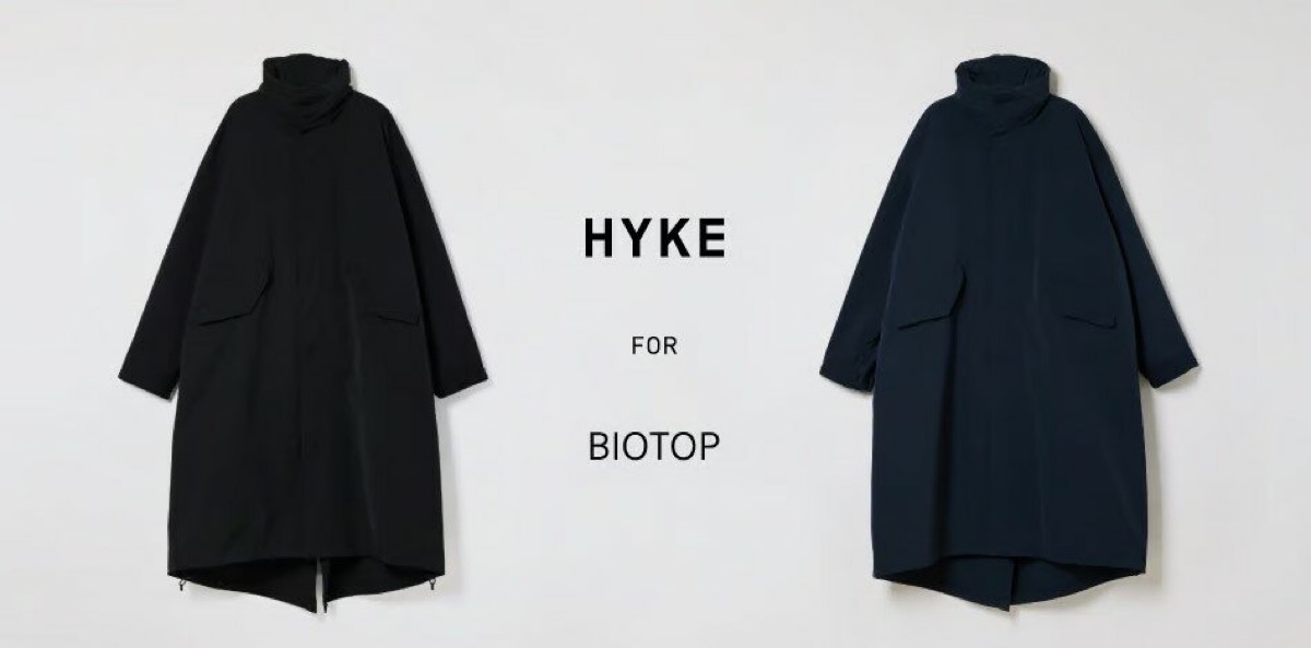 BIOTOP × HYKE 別注『TASLAN TWILL TYPE M-65 FIELD PARKA』が国内2月