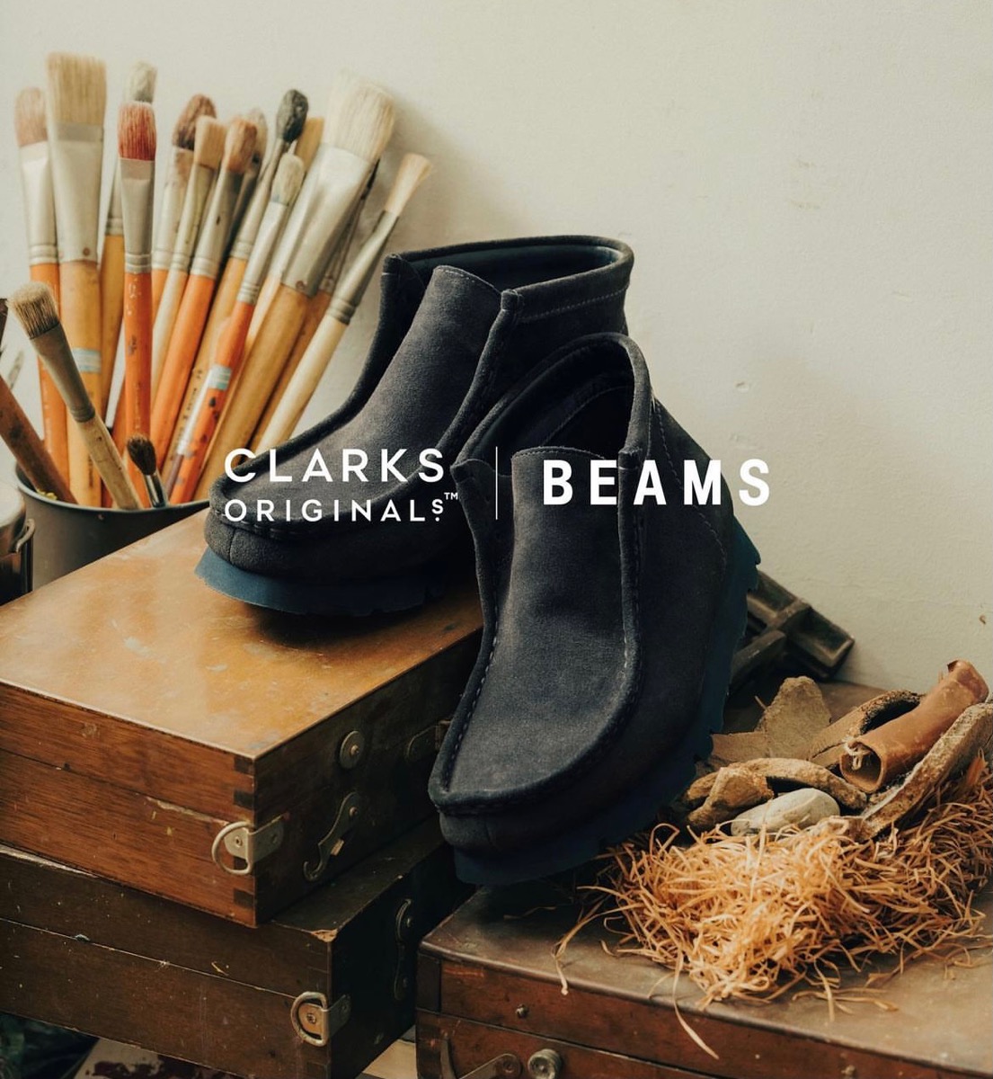 クラークスClarks × BEAMS Wallabee Boot uk8 ワラビー - ブーツ