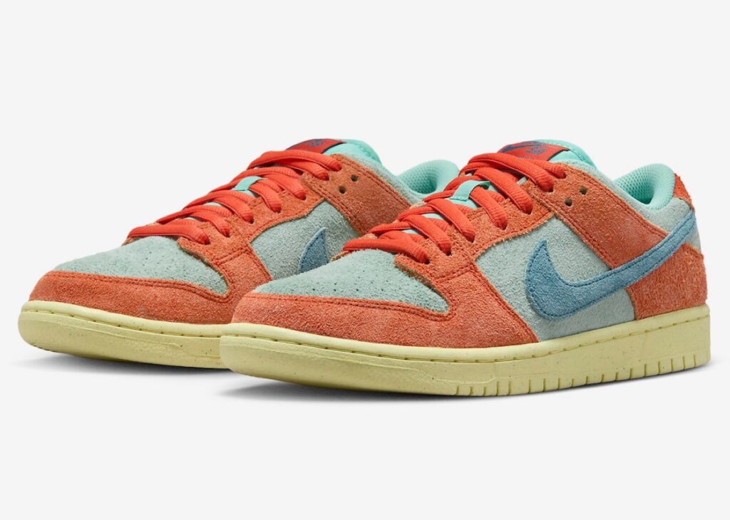 Nike SB Dunk Low Pro PRM “Orange and Noise Aqua”が国内9月4日／9月