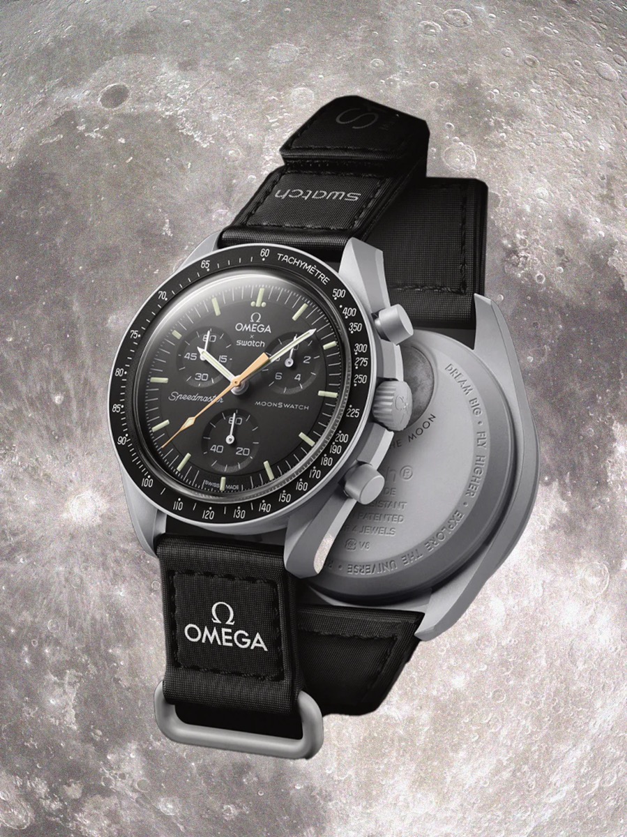 MoonSwatchMoon Shine gold OMEGA swatch オメガ スウォッチ - 腕時計 ...