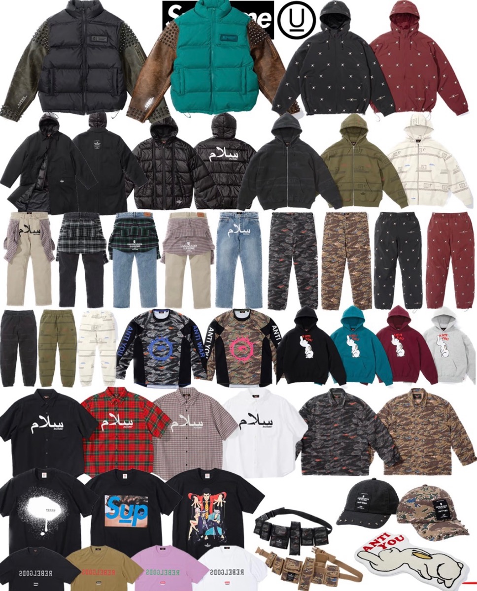 Supreme × UNDERCOVER 2023SS Week6が国内4月1日に発売予定【全