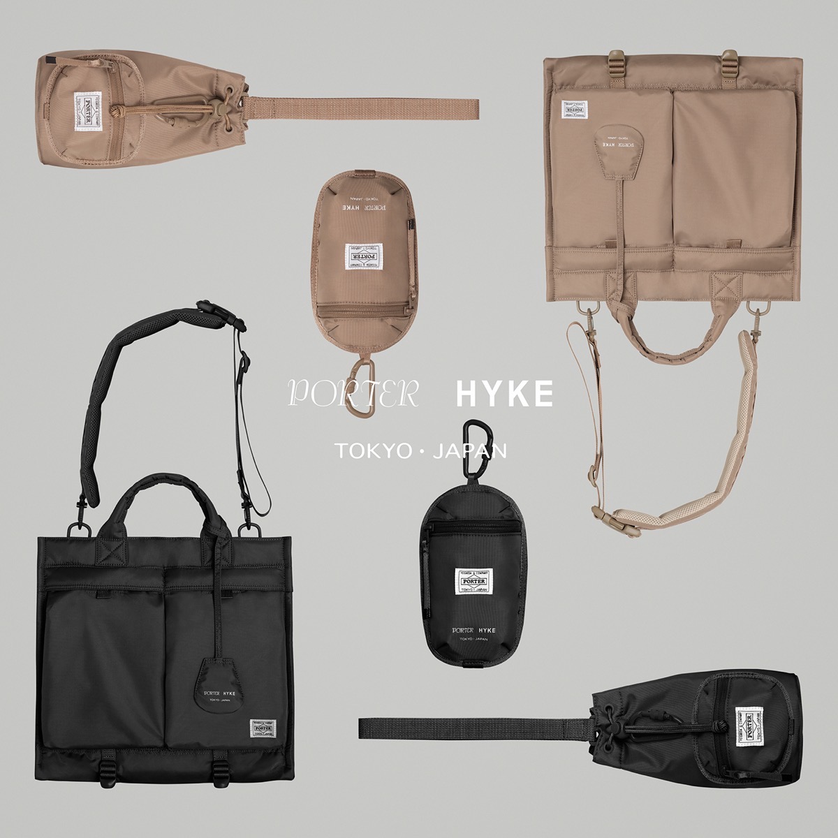 HYKE × PORTER コラボバッグ第3弾が国内4月19日／4月28日に発売 | UP