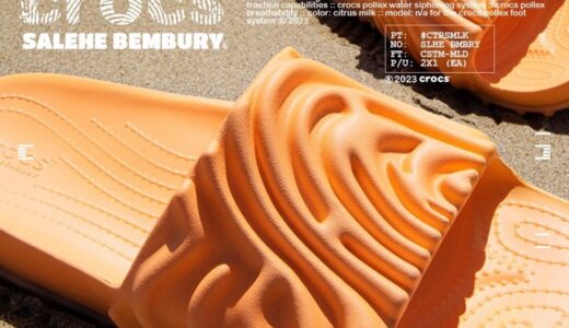 Salehe Bembury × Crocs Pollex Slideが5月25日より順次発売予定