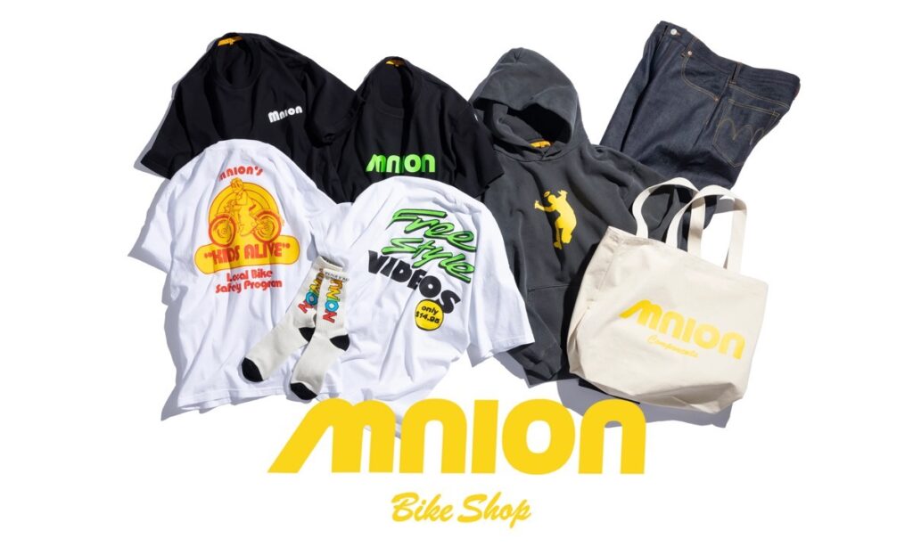 MIN-NANO × UNION “MNION BIKE SHOP” COLLECTIONが国内4月14日／4月21日に発売 | UP TO DATE
