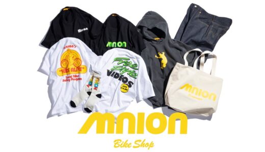 MIN-NANO × UNION “MNION BIKE SHOP” COLLECTIONが国内4月14日／4月21日に発売