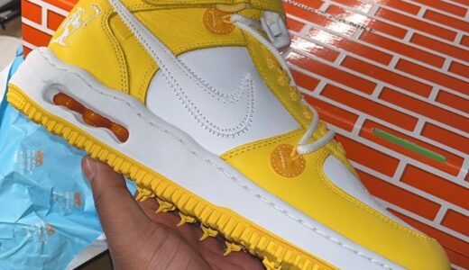 Off-White × Nike Air Force 1 Mid SP LTHR “Canary Yellow”が発売予定か