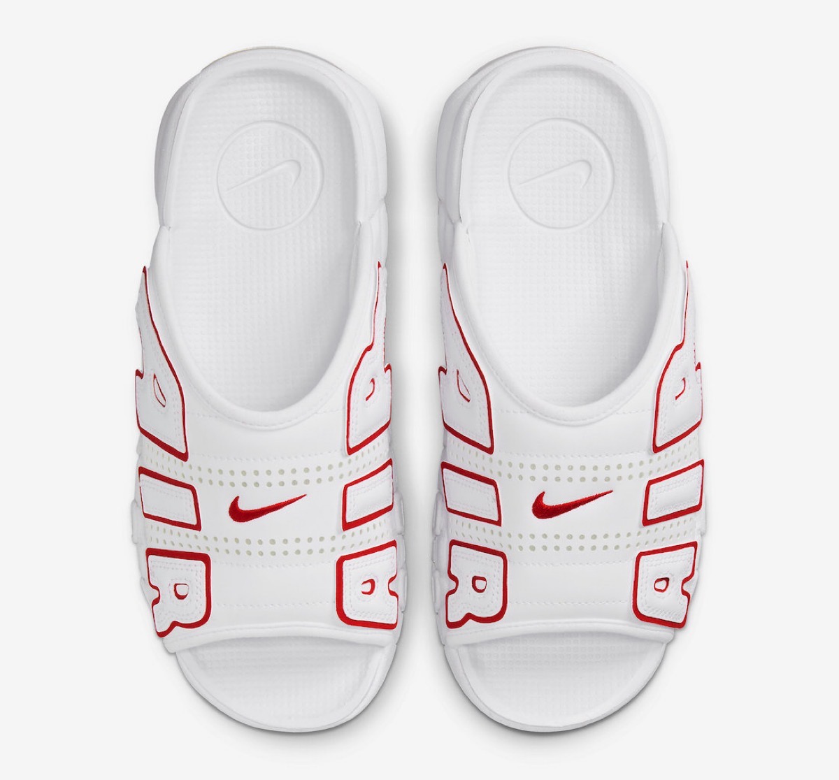 Nike Air More Uptempo Slide “White and University Red”が国内7月17 