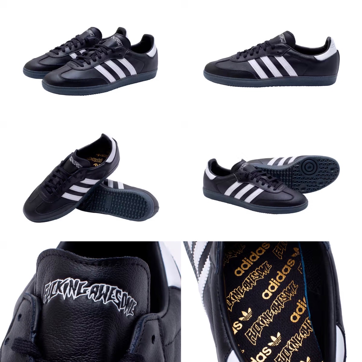 adidas Skateboarding by Fucking Awesome SAMBA “BLACK”が国内1月24日 ...