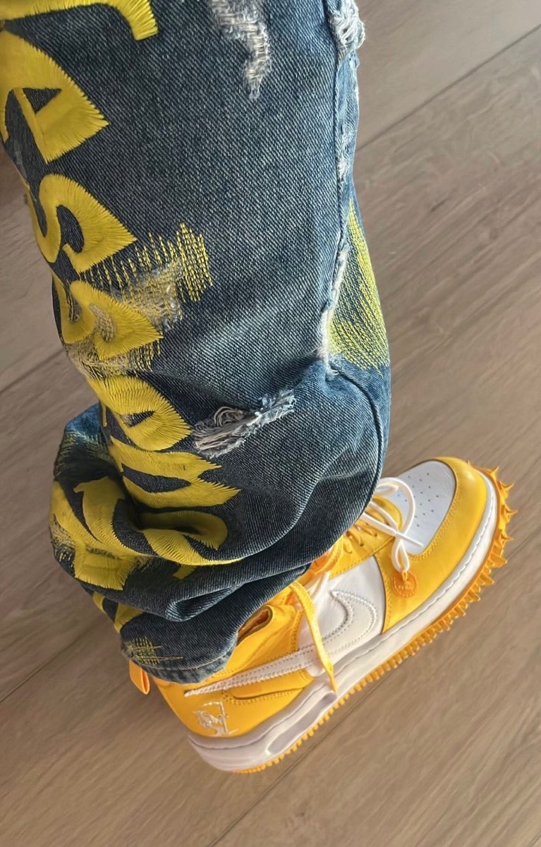 Off-White × Nike Air Force 1 Mid SP LTHR “Canary Yellow”が発売予定