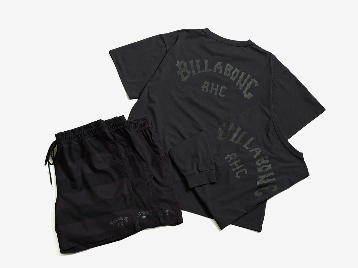 波-豪華版構築限定 BILLABONG Tシャツ ジャージ 波-総柄 RHC