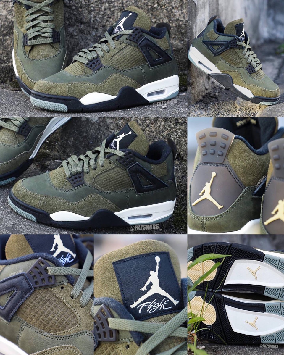 Nike Air Jordan 4 Retro SE Craft “Olive”が国内11月22日／12月2日