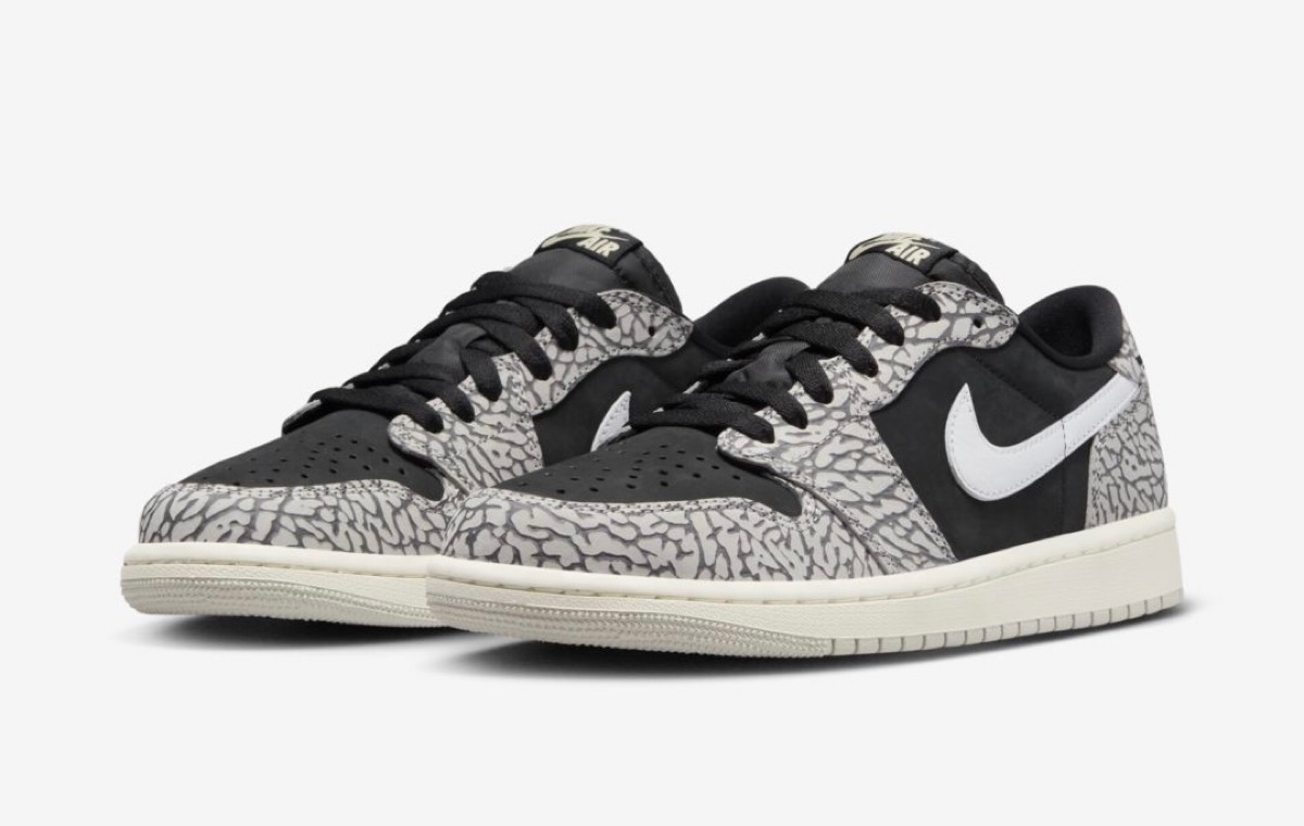 Nike Air Jordan 1 Low OG “Black Cement”が国内6月23日に発売予定 ...