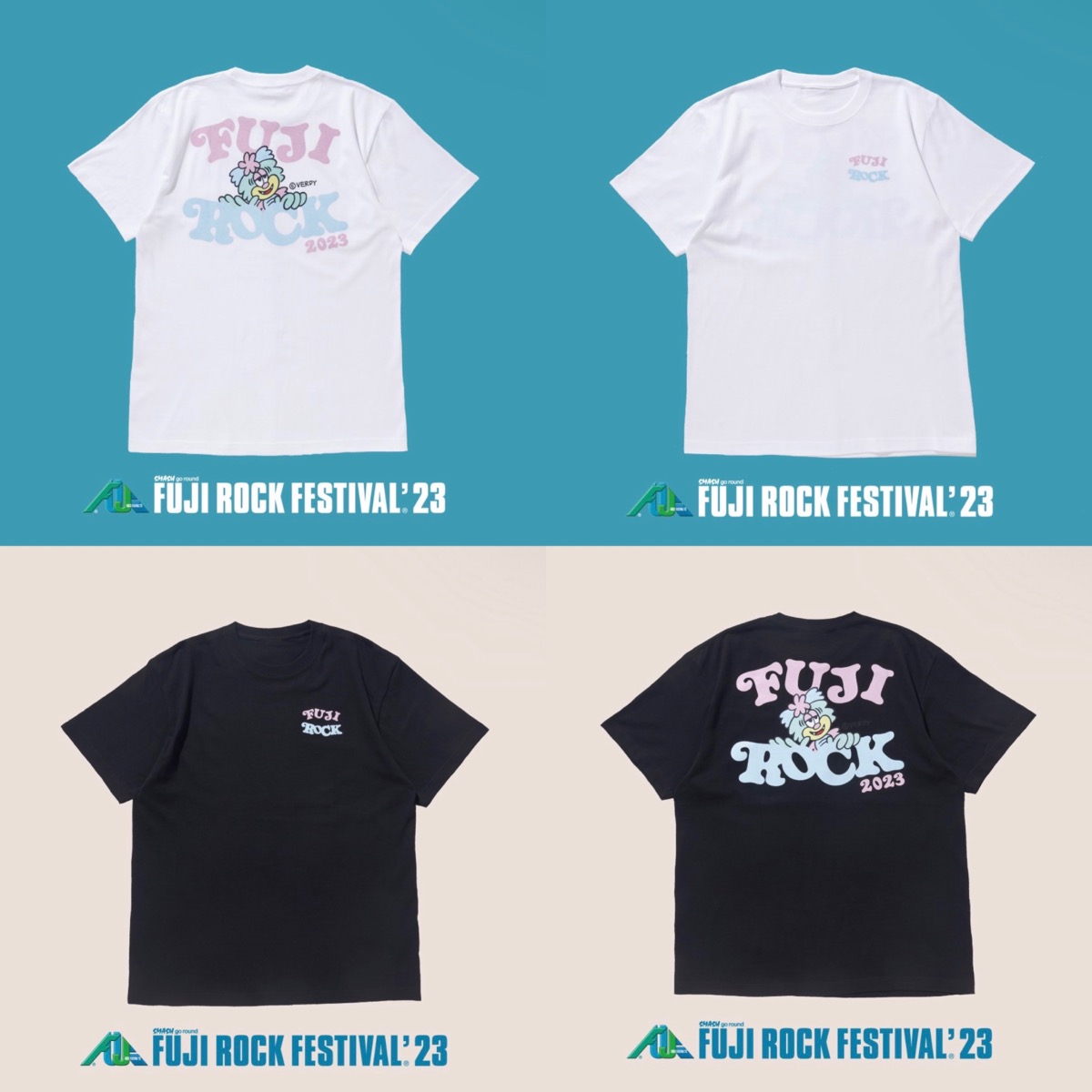 FUJI ROCK FESTIVAL 2023 × VERDY コラボTシャツが国内6月23日に発売