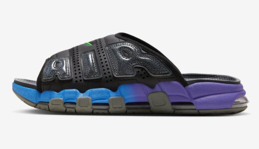 Nike Air More Uptempo Slide “Black Purple Blue”が発売予定［FN8893-034］