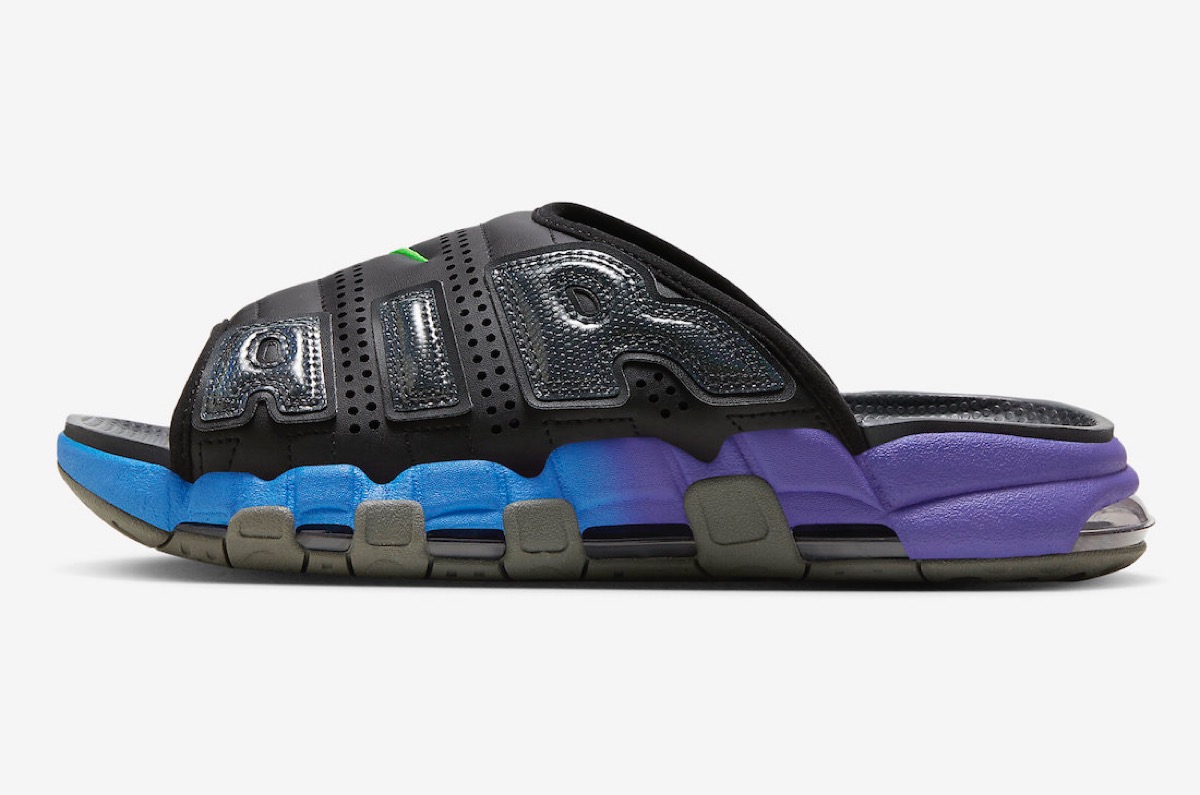 Nike Air More Uptempo Slide “Black Purple Blue”が発売予定[FN8893