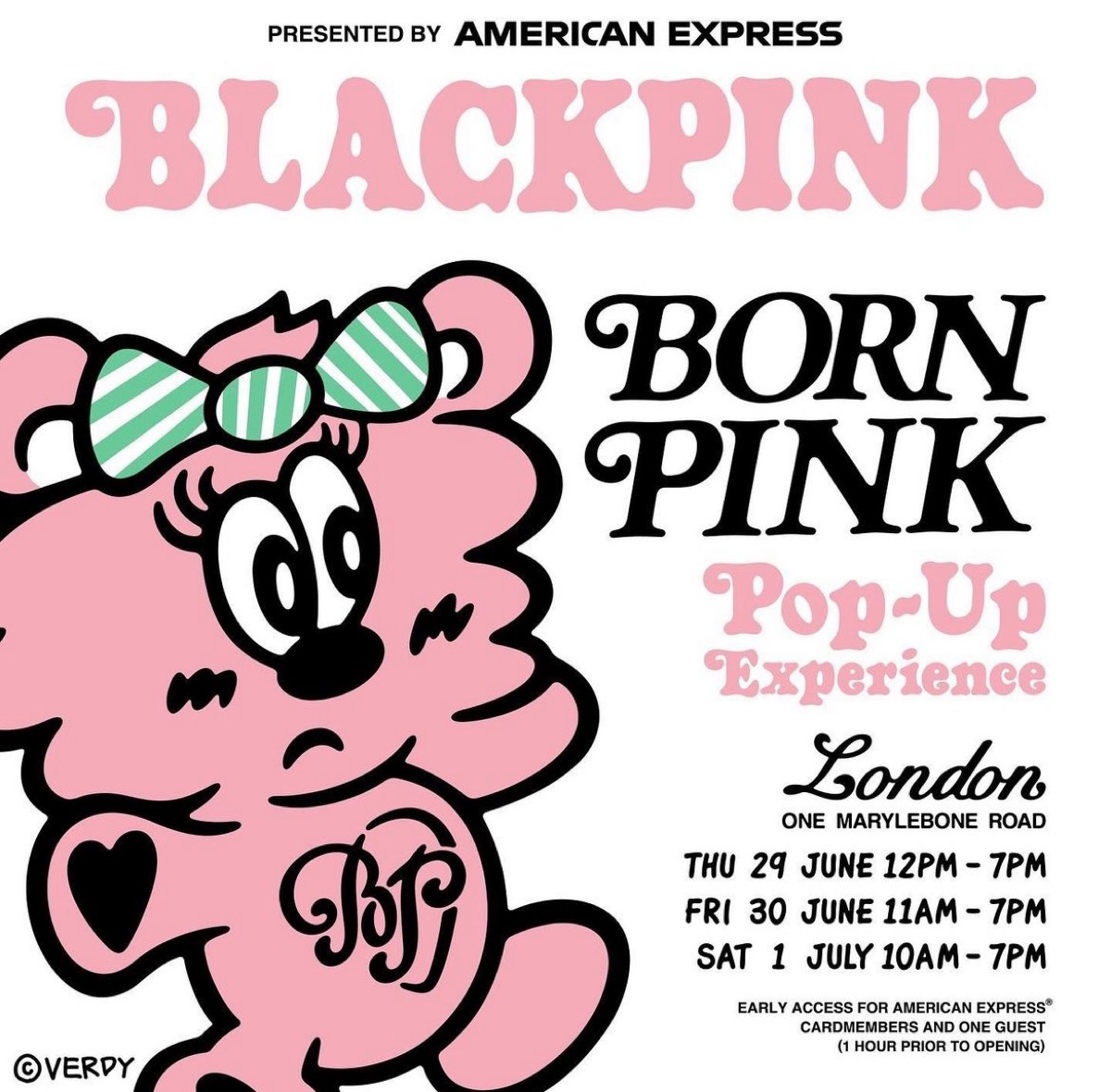 Blackpink verdy London限定