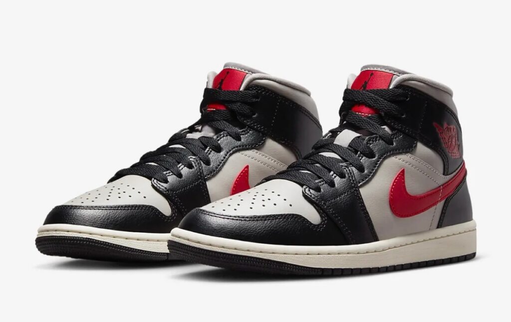 Nike Wmns Air Jordan 1 Mid “College Grey and Gym Red”が国内7月8日 