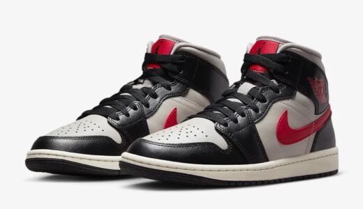 Nike Wmns Air Jordan 1 Mid “College Grey and Gym Red”が国内7月8日より発売予定 ［BQ6472-060］