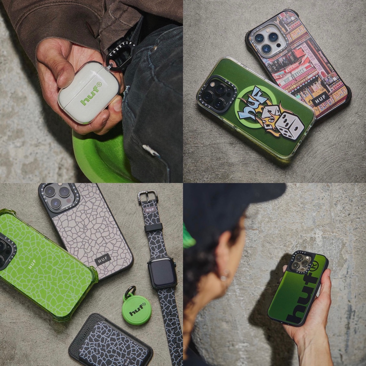 ケースティファイ×ハフiPhone 13 mini CASETIFY HUF ミラー ハフ 