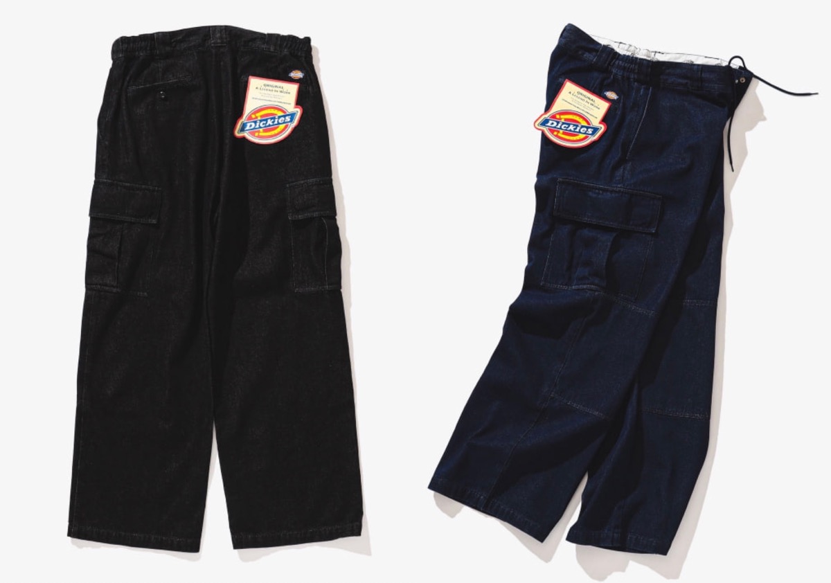 Dickies × BEAMS 別注 デニム ダブルニー カーゴパンツのWEB先行