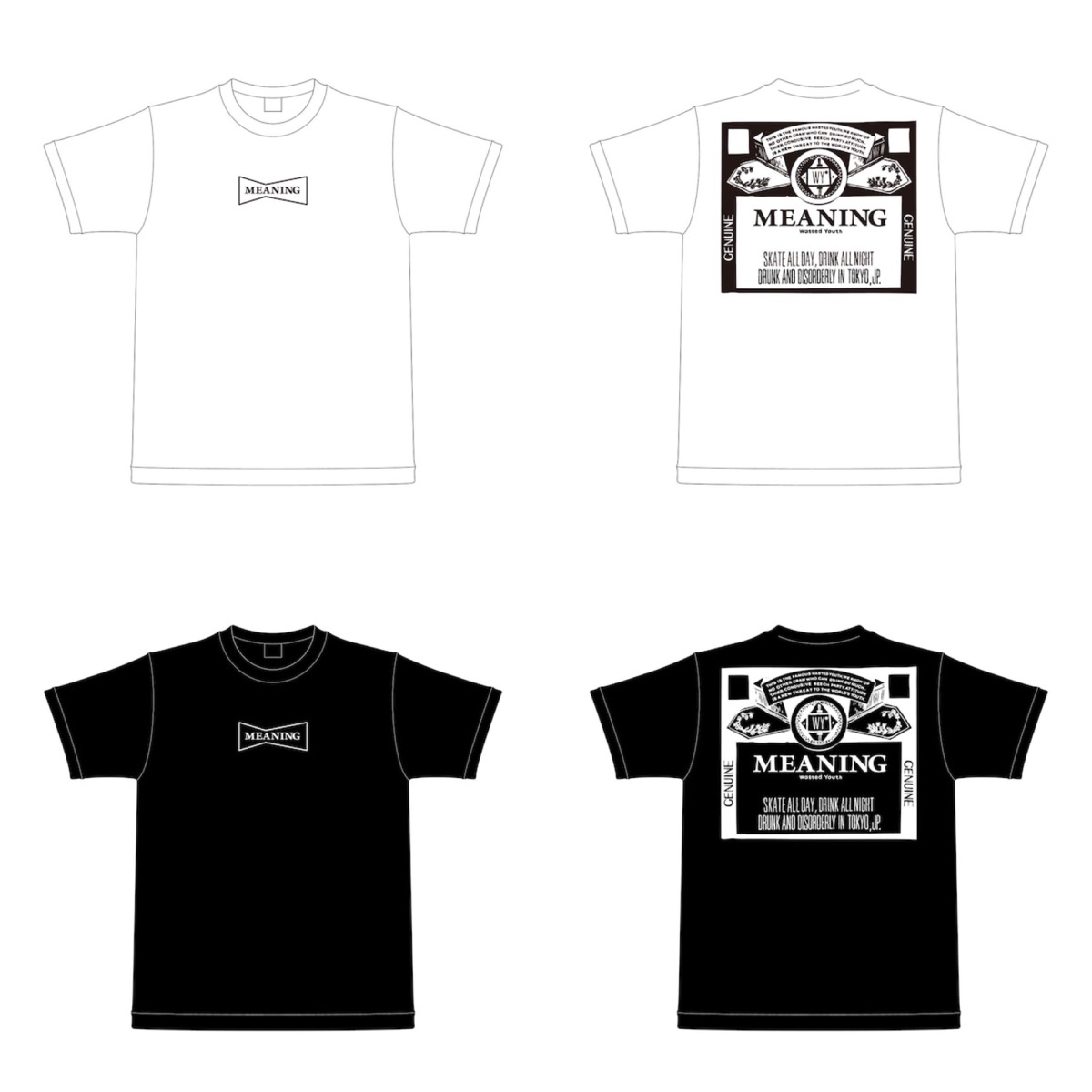 WASTED YOUTH X MEANING ウェステッドユース　ミーニング