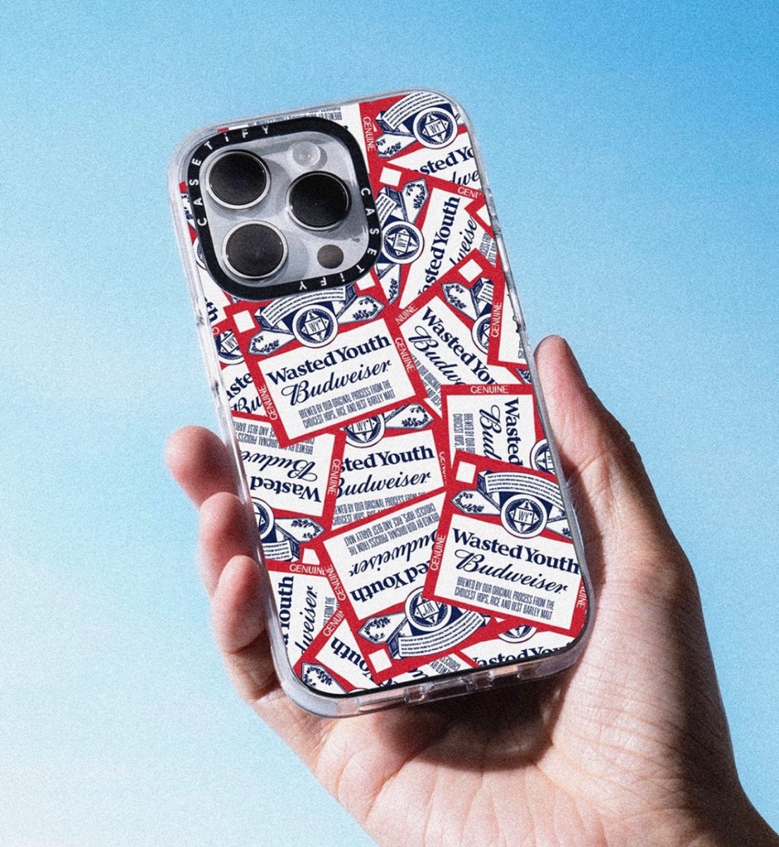 絶品】 x Youth Wasted iPhoneアクセサリー Budweiser ihone14 Case 