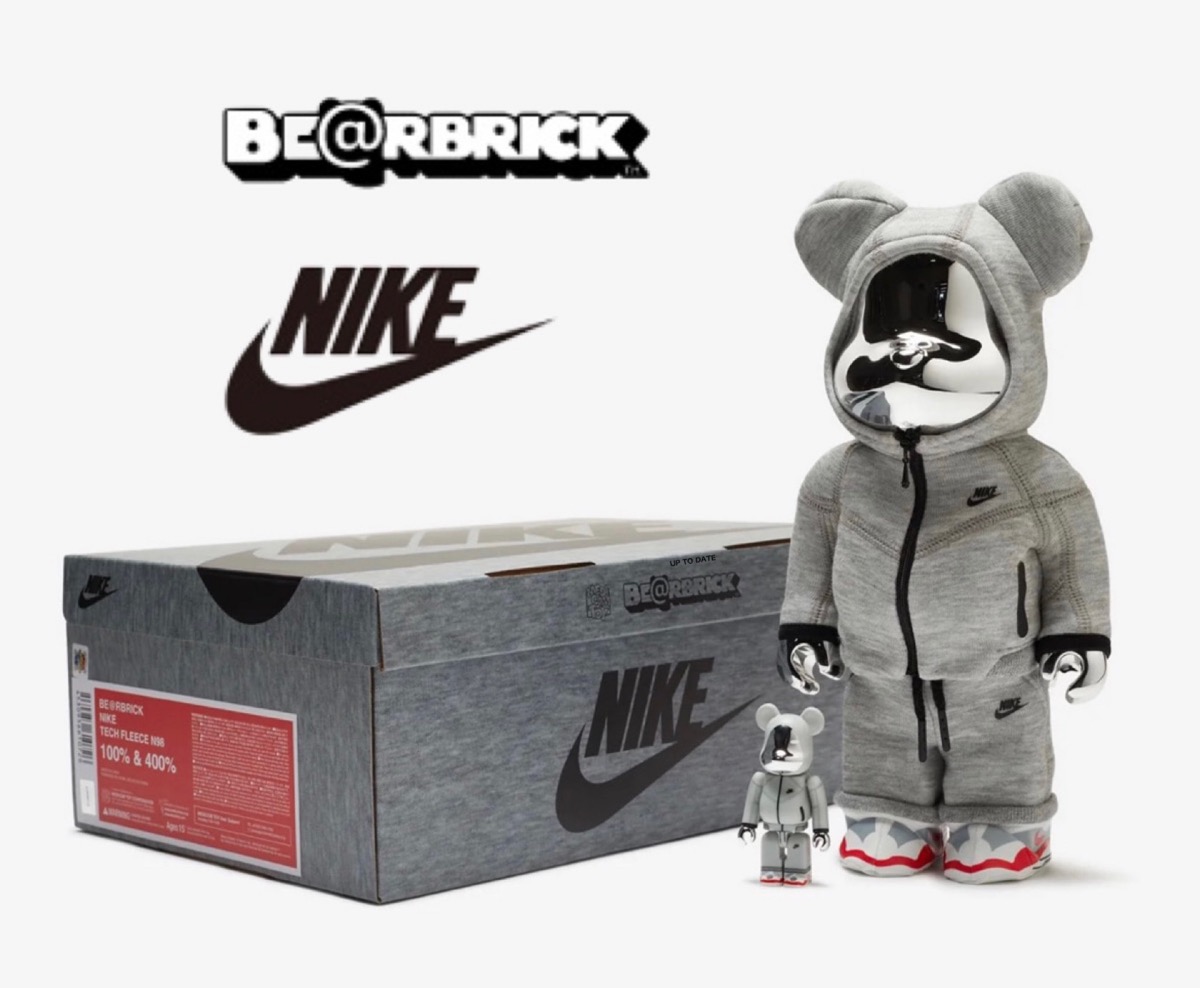 Bearbrick NIKE Tech Fleece 100％ \u0026 400％-tops.edu.ng