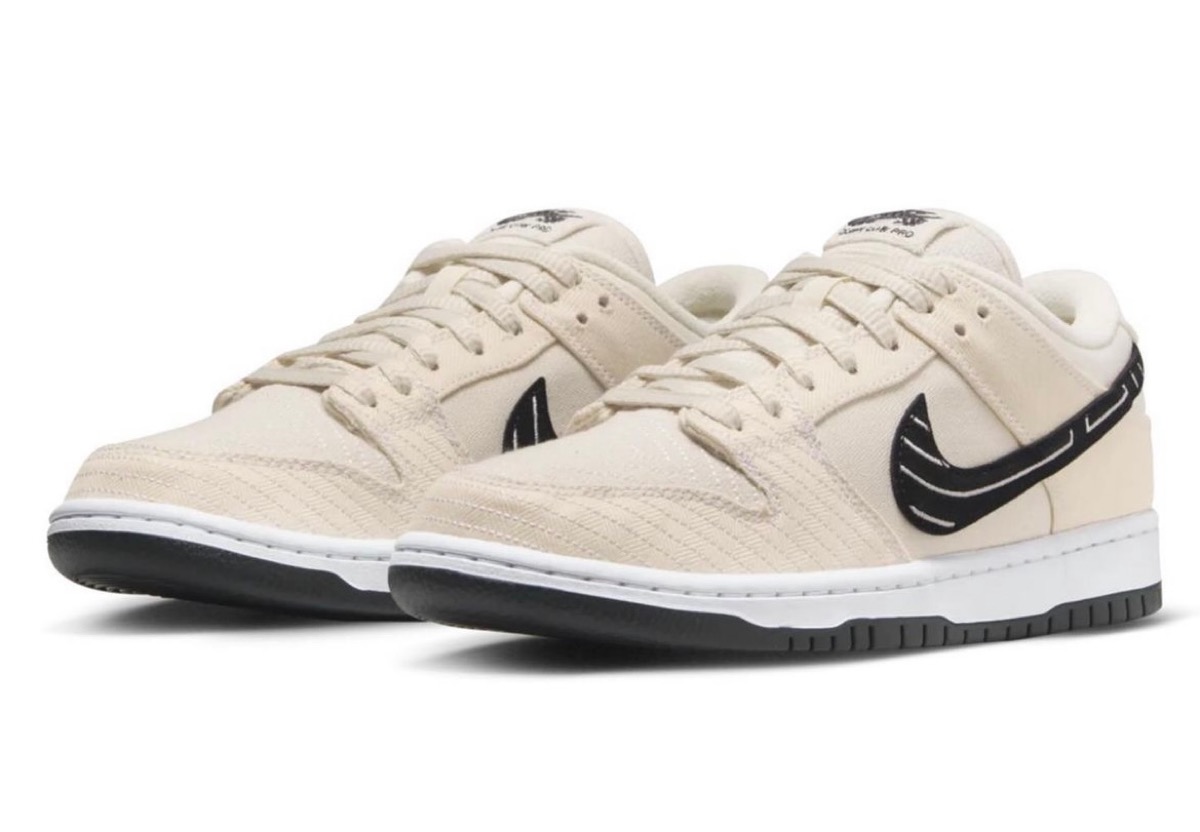 Albino & Preto × Nike SB Dunk Low Pro QS - スニーカー