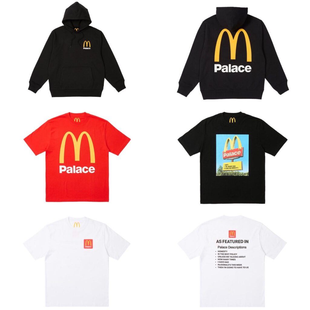 PALACE SKATEBOARDS × McDonald's コラボアイテムが海外日より